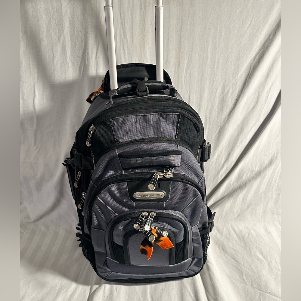 High Sierra Black and Gray Travel Bag with Durable Design